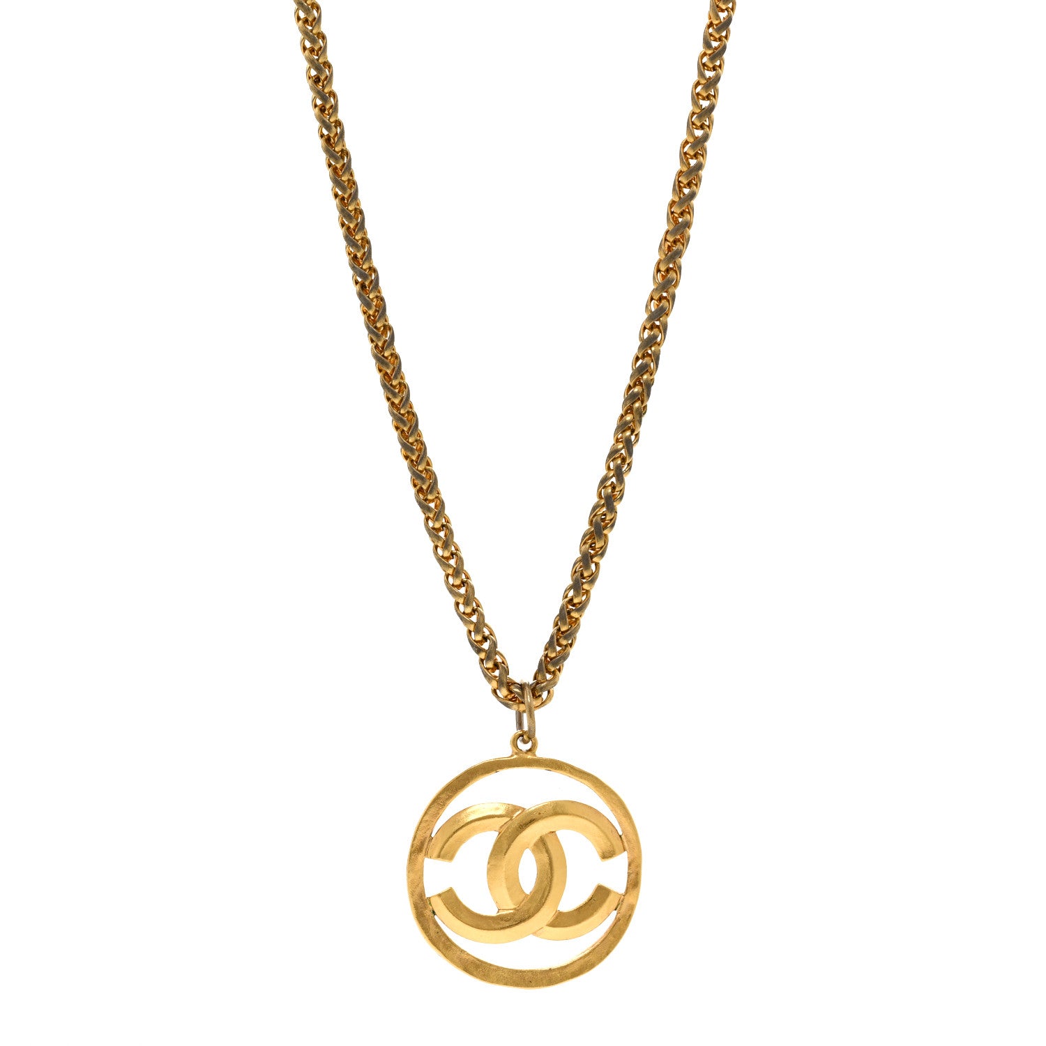 Chanel Metal CC Medallion Chain Necklace Gold 1 of 5