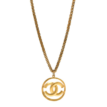 Chanel Metal CC Medallion Chain Necklace Gold 1 of 5