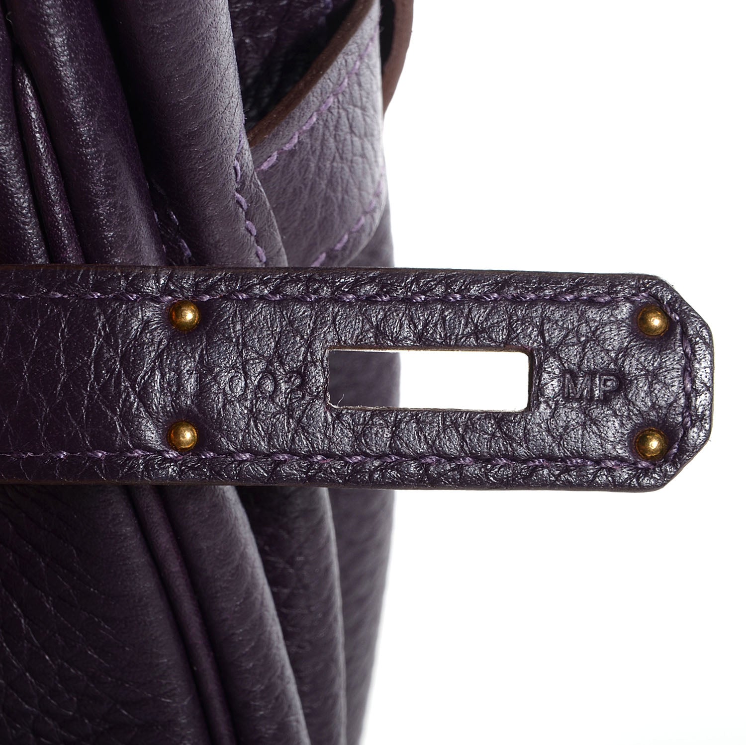 Hermes Taurillon Clemence Birkin 30 Raisin 8 of 22