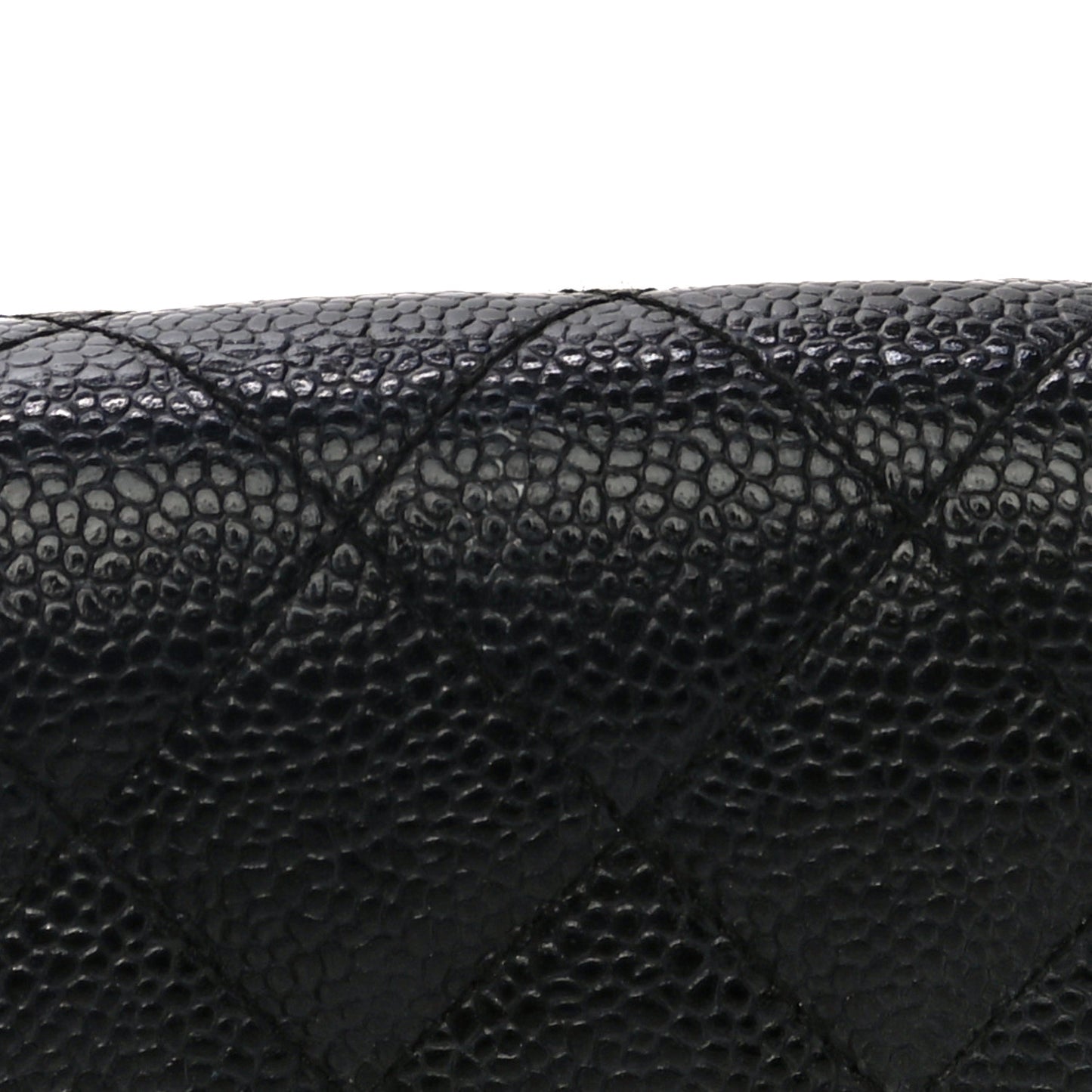 Caviar Quilted Mini Square Flap Black