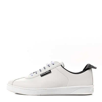 Chanel Calfskin CC Womens Sneakers 39 White 1 of 10