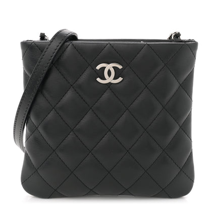 Chanel Lambskin Quilted Crossbody Bag Black 1 of 10