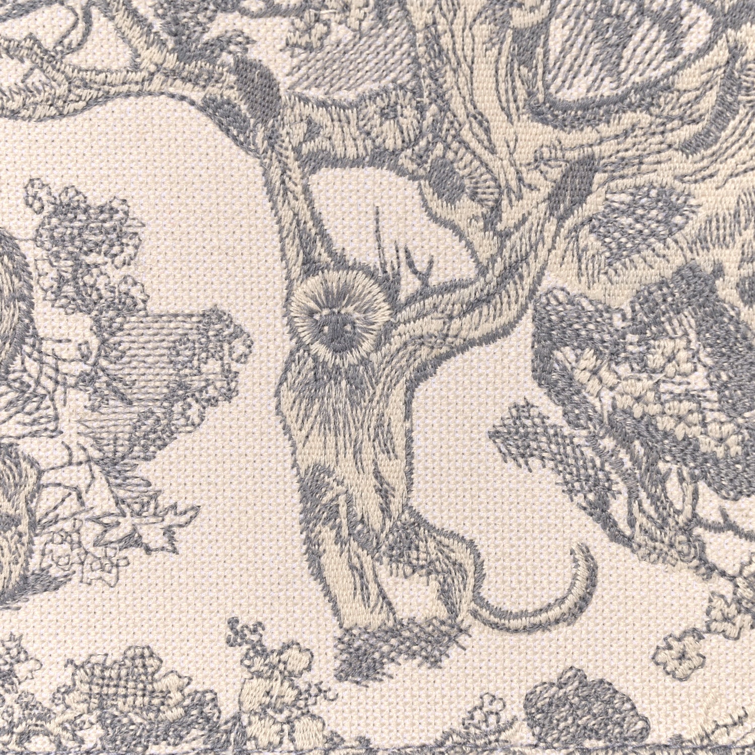 Christian Dior Canvas Embroidered Large Dioriviera Toile De Jouy Book Tote Gray 12 of 14