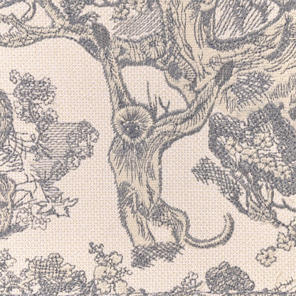 Christian Dior Canvas Embroidered Large Dioriviera Toile De Jouy Book Tote Gray 12 of 14