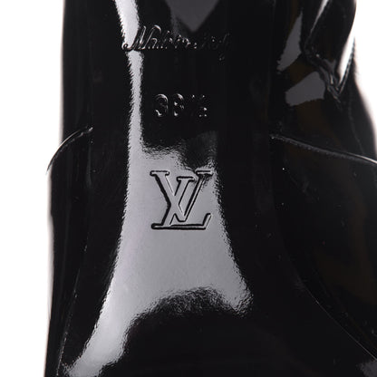 Louis Vuitton Patent Silhouette Ankle Boots 38.5 Black 8 of 10