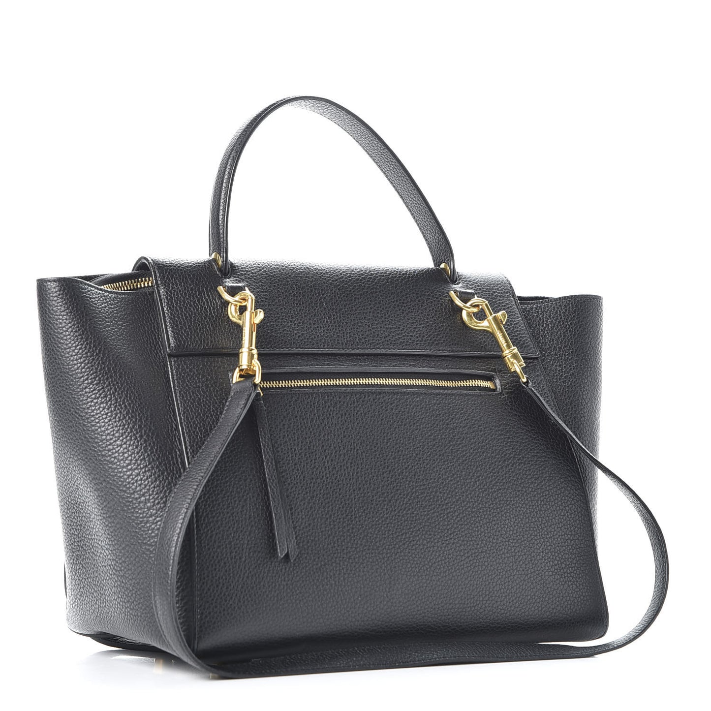 Grained Calfskin Mini Belt Bag Black