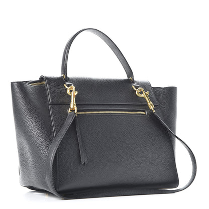 Celine Grained Calfskin Mini Belt Bag Black 2 of 9