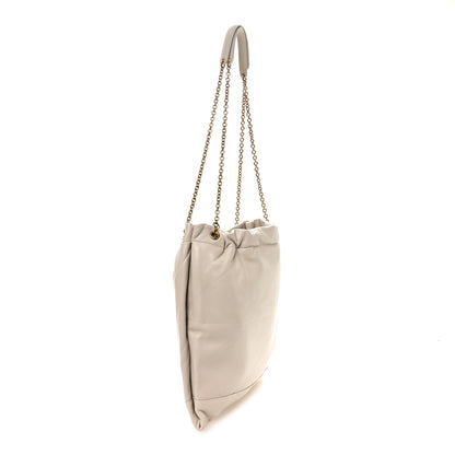 Saint Laurent Lambskin Matelasse Monogram Medium Jamie 4.3 Pochon Crema Soft 4 of 11