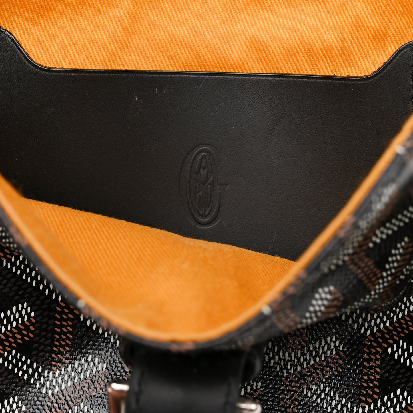 Goyardine Calfskin Alpin MM Backpack Black