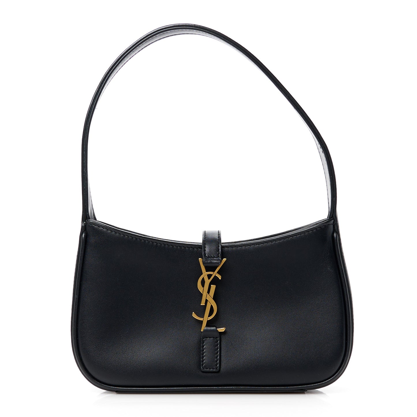 Smooth Calfskin Le 5 A 7 Mini Hobo Black