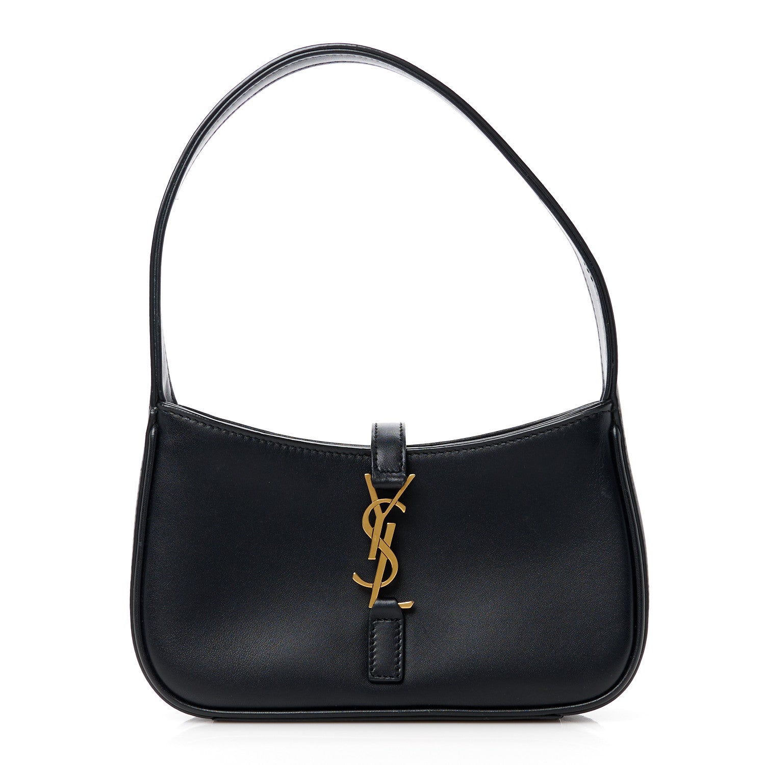 Saint Laurent Smooth Calfskin Le 5 A 7 Mini Hobo Black 1 of 13