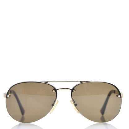 Fendi Metal Aviator Sunglasses FS230 New Gold Brown 2 of 6