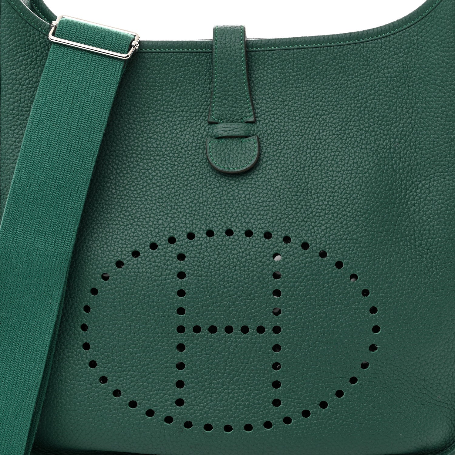 Hermes Taurillon Clemence Evelyne III GM Malachite 8 of 10