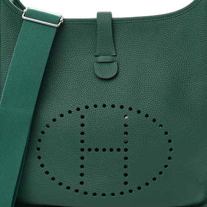 Hermes Taurillon Clemence Evelyne III GM Malachite 8 of 10