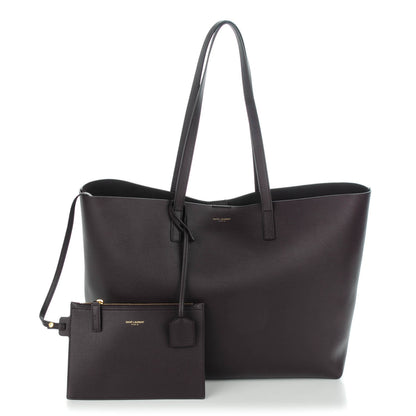 Saint Laurent Calfskin Large Shopping Tote Bordeaux 1 of 8