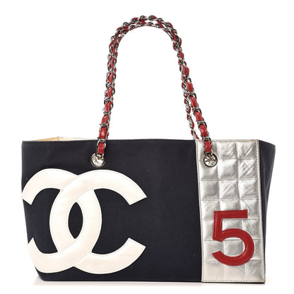 Chanel Canvas Foil Quilted N°5 Shopping Tote 1 of 12