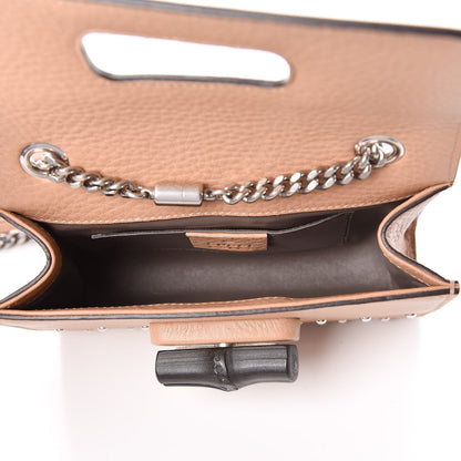 Gucci Calfskin Studded Small Miss Bamboo Shoulder Bag Camelia 5 of 10