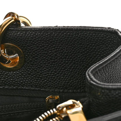 Chanel Caviar Quilted Grand Shopping Tote GST Black 13 of 14
