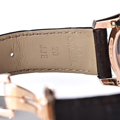 Omega 18K Red Gold Crocodile 41mm De Ville Hour Vision Co-Axial Automatic Watch Brown 431.63.41.21.13.001 7 of 9
