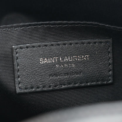 Saint Laurent Calfskin Matelasse Monogram Lou Camera Bag Black 6 of 12