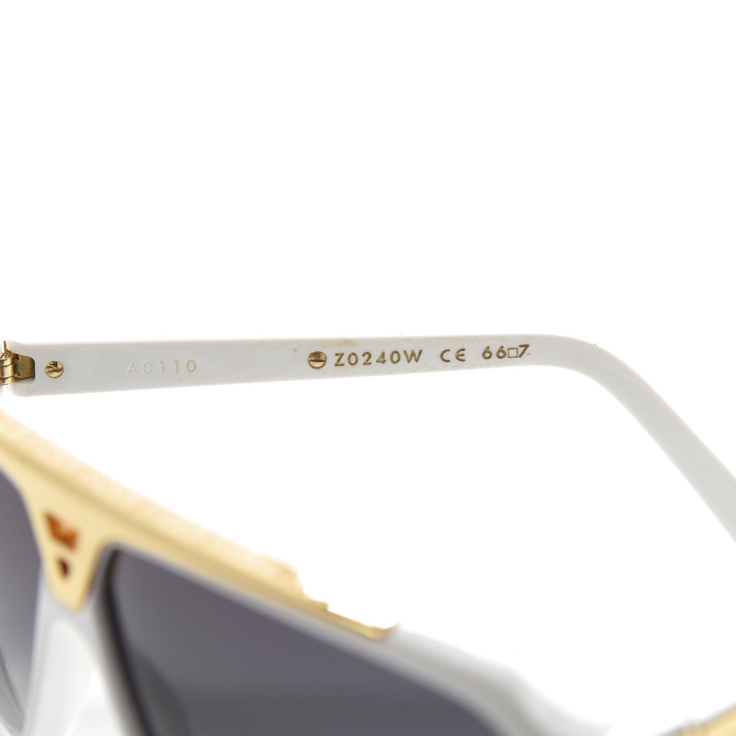 Louis Vuitton Evidence Sunglasses Z0240W White 5 of 14