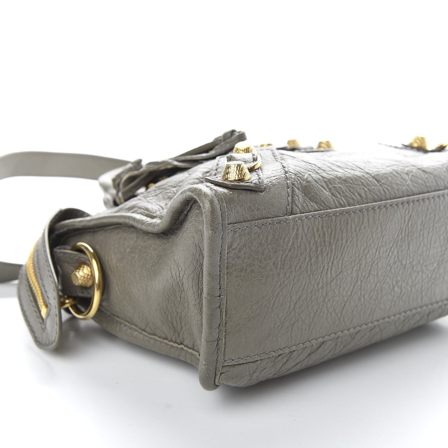 Agneau Giant 12 Gold Hardware Mini City Beige Liege