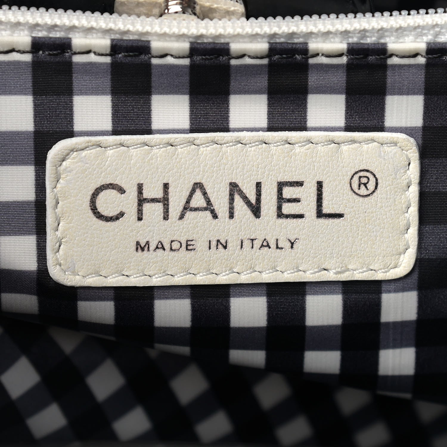 Chanel Vinyl Lipstick Ligne Accordion Tote Black 6 of 14