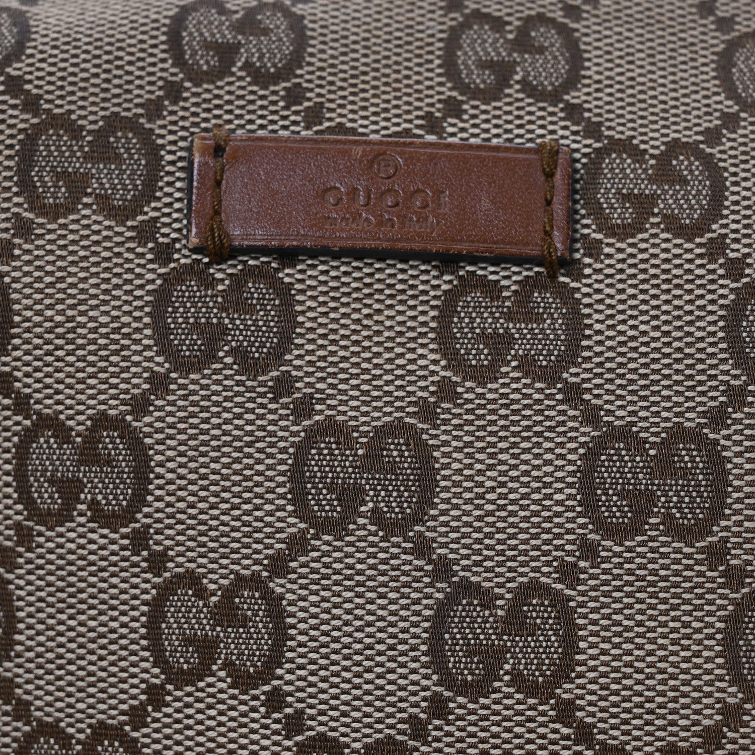 Gucci Monogram Medium Half Moon Hobo Brown 9 of 18