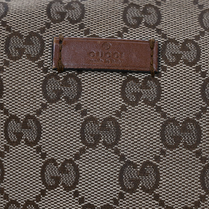Gucci Monogram Medium Half Moon Hobo Brown 9 of 18