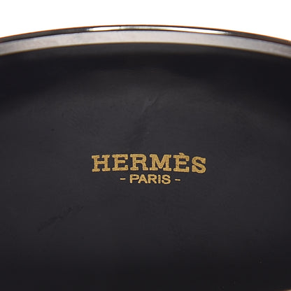 Hermes Enamel Printed Sellier Extra Wide Bracelet 65 Black 4 of 6