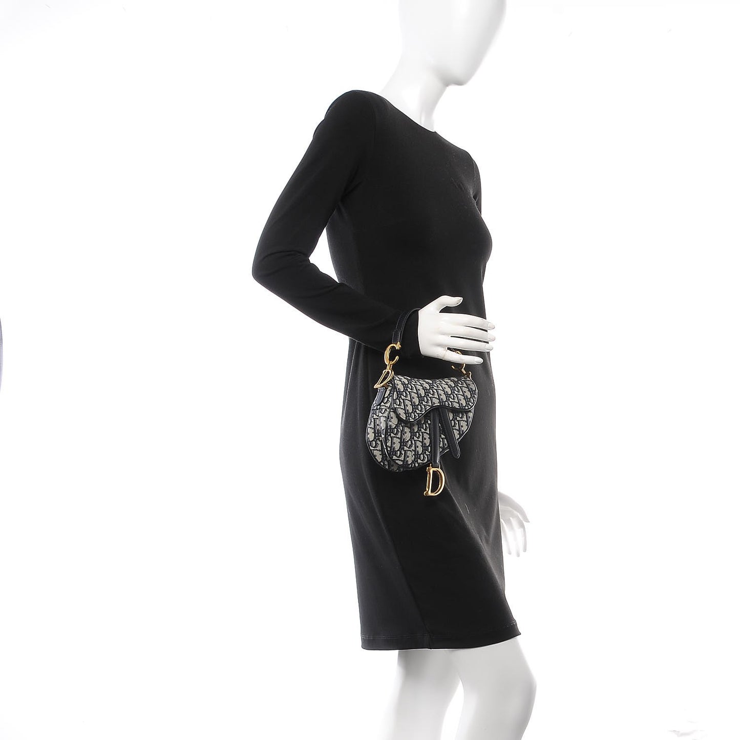 Oblique Mini Saddle Bag Blue