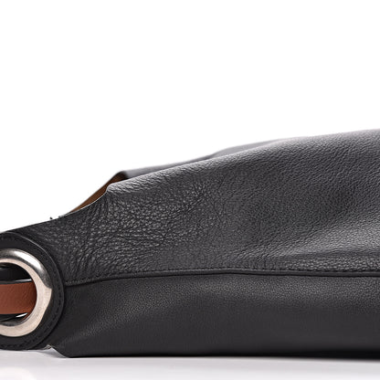 Burberry Calfskin Grommet Hobo Black 12 of 13
