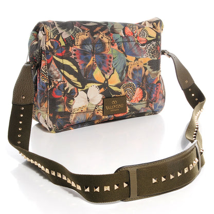 Valentino Garavani Canvas Camubutterfly Rockstud Messenger 3 of 8