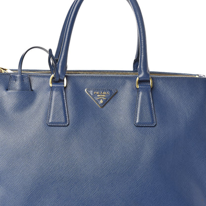 Prada Saffiano Large Galleria Double Zip Tote Cobalto 8 of 10