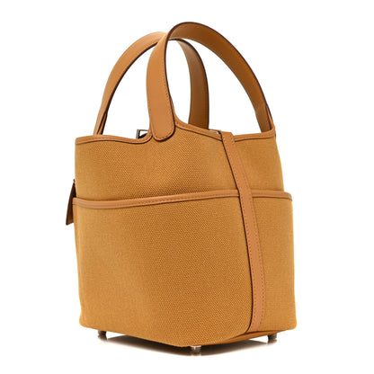 Hermes Toile Goeland Swift Cargo Picotin Lock 18 Sesame 3 of 10