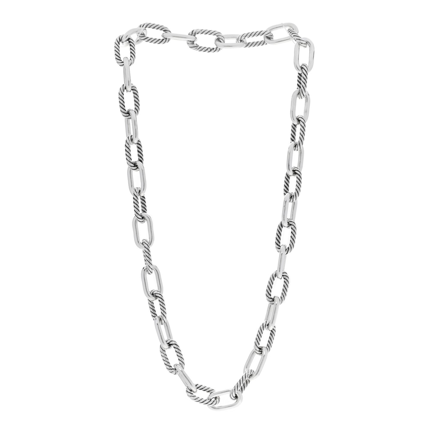 Sterling Silver 11mm Madison Chain Necklace 20.5"