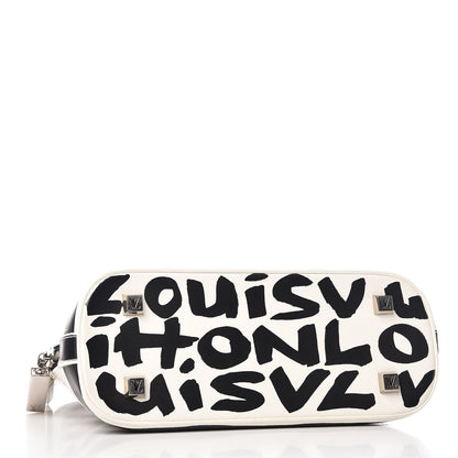 Louis Vuitton Graffiti Alma MM Black 4 of 12