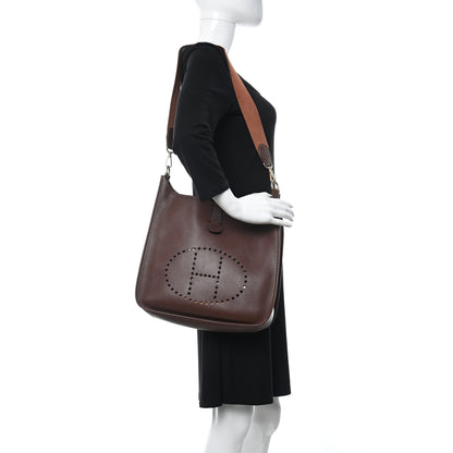 Hermes Courchevel Evelyne GM Chocolate 2 of 9