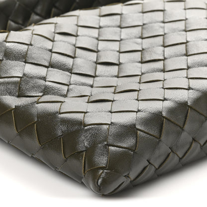 Bottega Veneta Calfskin Intrecciato Mini Hop Khaki 8 of 9