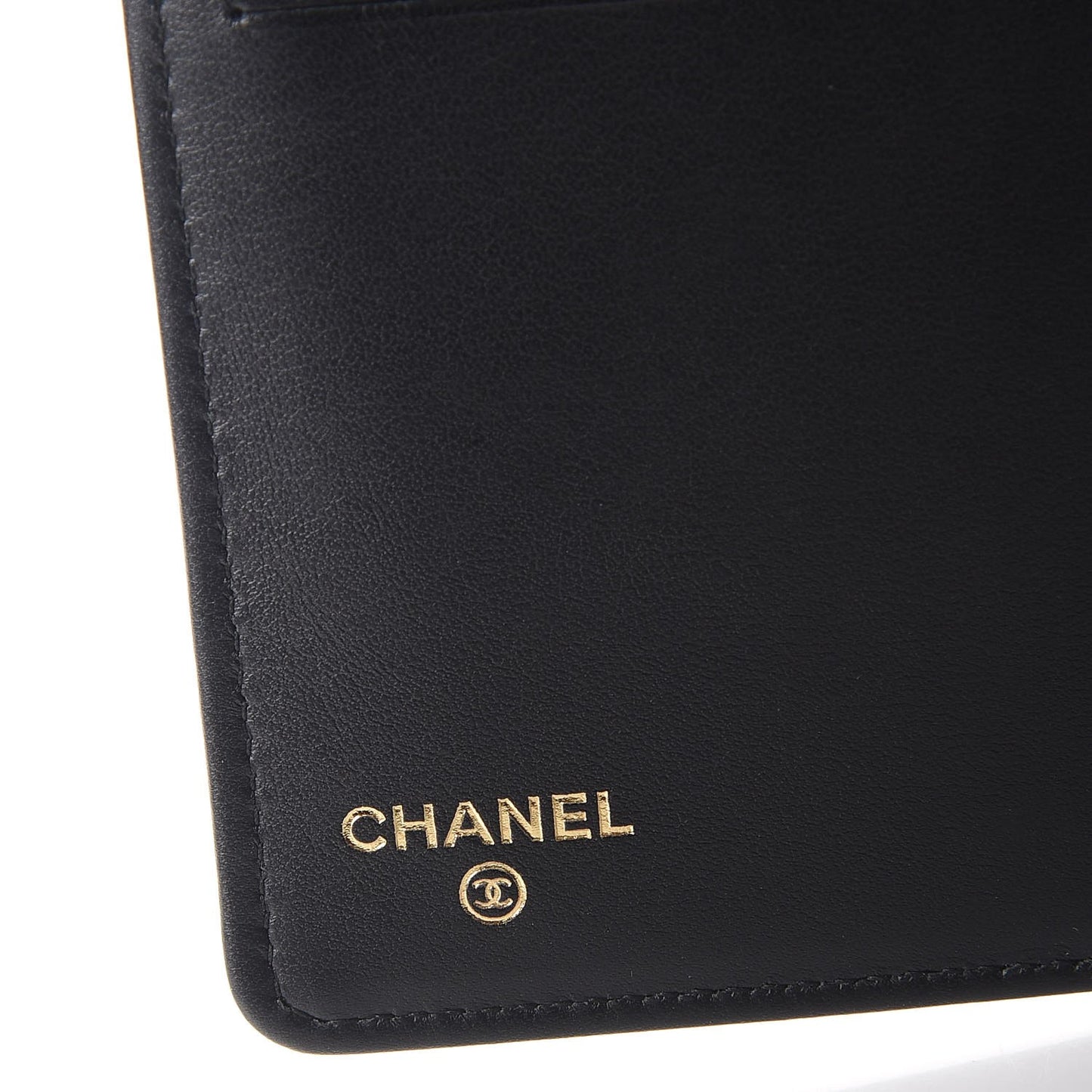 Caviar Quilted Boy Yen Wallet Black