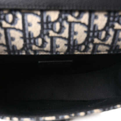 Christian Dior Oblique Grained Calfskin Mini Gallop Bag With Strap Black Beige 5 of 10