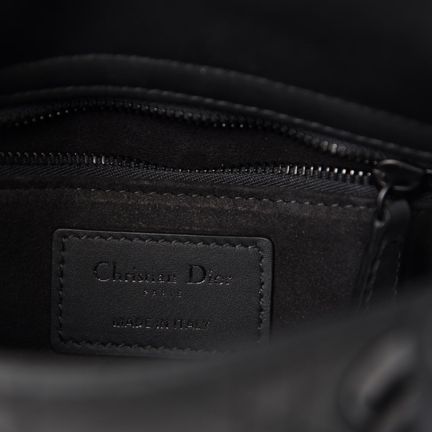 Ultra Matte Calfskin Cannage Mini Lady Dior Black