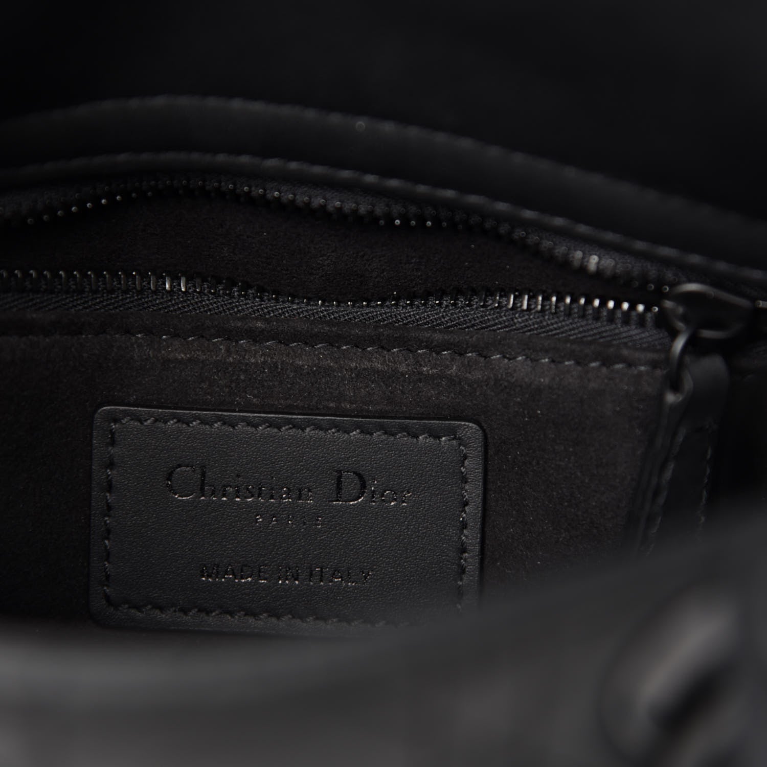 Christian Dior Ultra Matte Calfskin Cannage Mini Lady Dior Black 8 of 11
