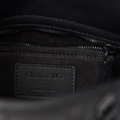 Christian Dior Ultra Matte Calfskin Cannage Mini Lady Dior Black 8 of 11