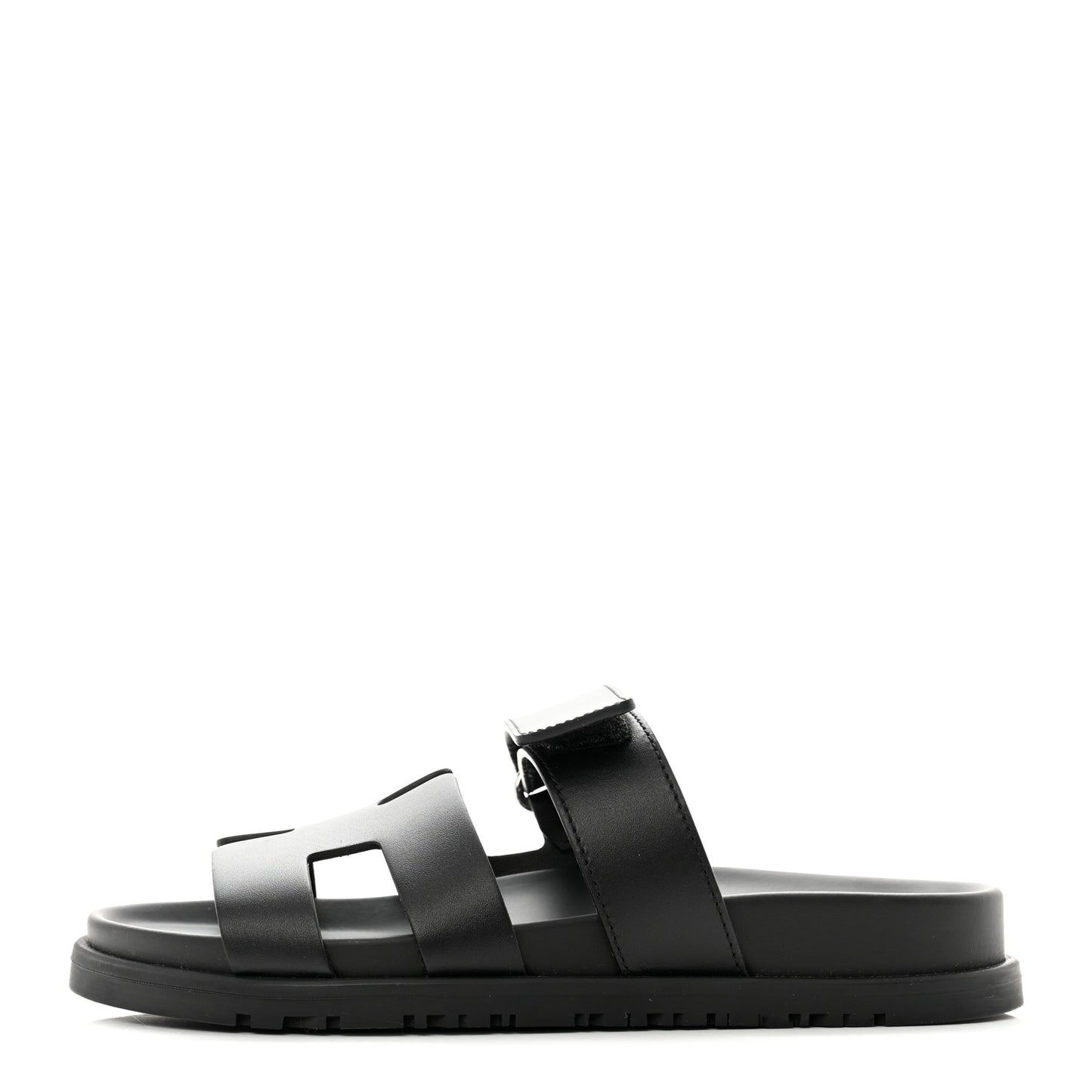 Calfskin Womens Chypre Sandals 35.5 Black