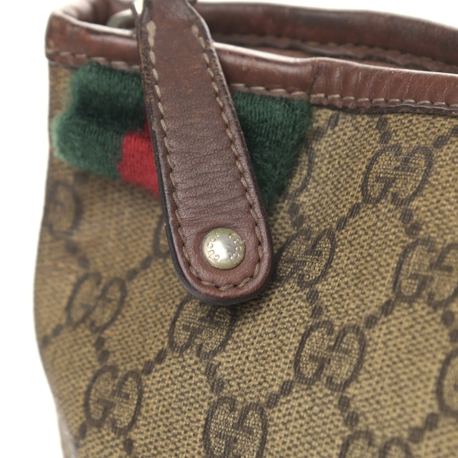 Gucci GG Supreme Monogram Web Messenger Brown 8 of 8