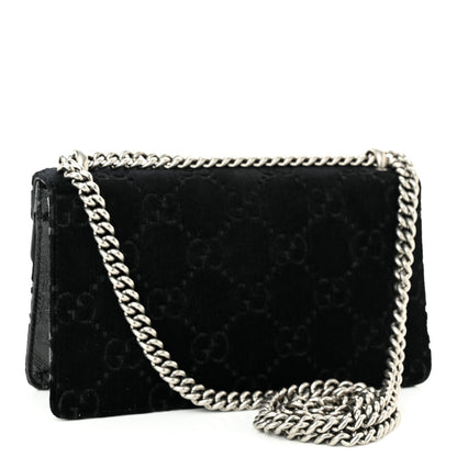 Gucci Velvet Skipper Crystal GG Monogram Small Dionysus Shoulder Bag Black Black Diamond 3 of 10