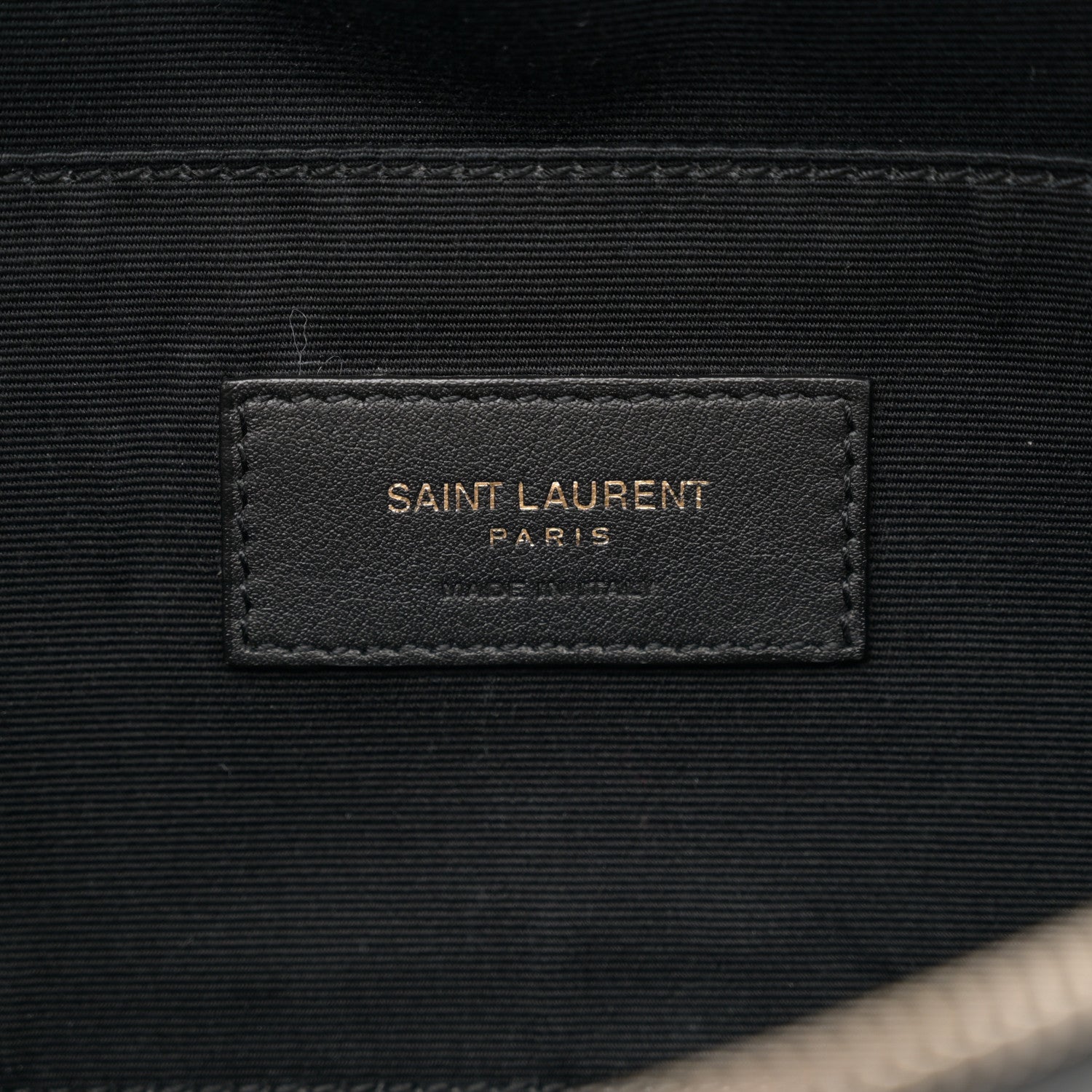 Saint Laurent Grain De Poudre Monogram Belt Bag Black 6 of 13
