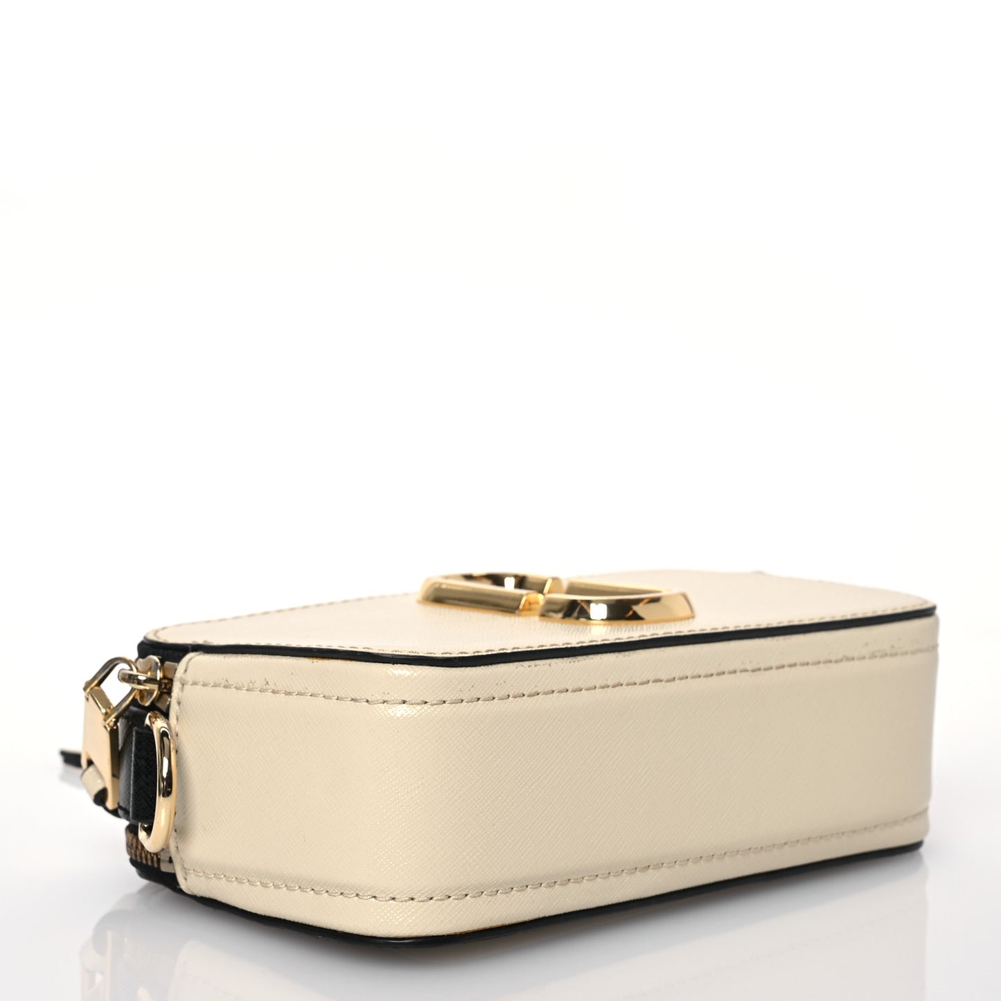 Saffiano Small Snapshot Camera Bag Cloud White Multicolor