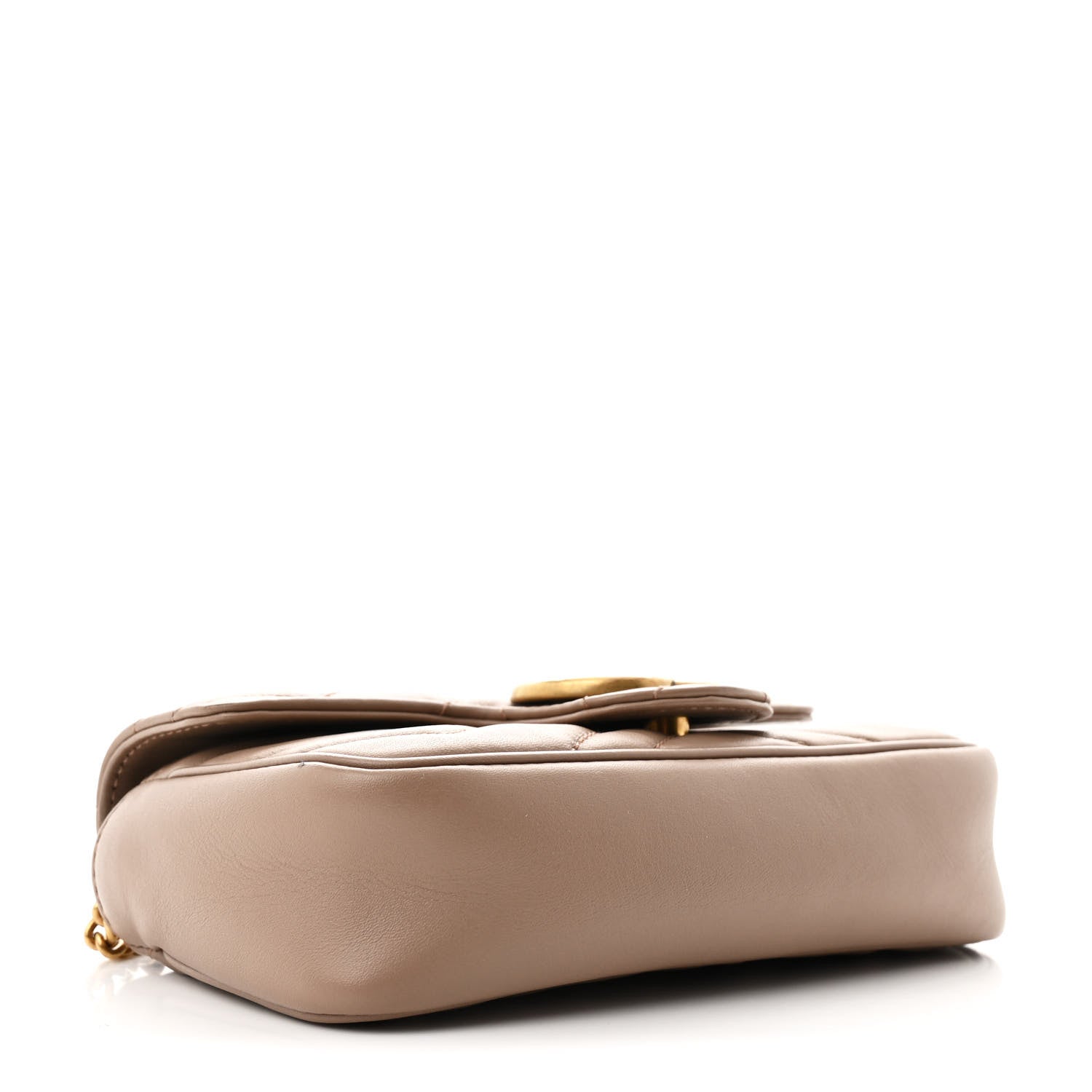 Gucci Calfskin Matelasse Super Mini GG Marmont Shoulder Bag Porcelain Rose 4 of 13